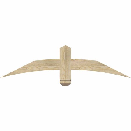 Ekena Millwork Bellingham Rough Sawn Timber Gable Bracket, Douglas Fir, 48"W x 12"H x 4"D x 4"F, 6/12 Pitch GBW048X12X0404BEL00RDF